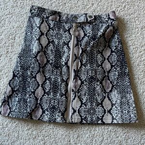 Altar’d state snake skin skirt